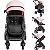 Carrinho de Bebe Kiddo Vox II Melange Rosa Berço Passeio Moises - Imagem 2
