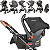 Carrinho de Bebe Moises Bebe Conforto e Base Kiddo Cosmos Preto - Imagem 3