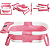 Banheira de Bebe Compacta Dobravel Termometro Kiddo Koala Rosa - Imagem 3