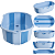 Banheira de Bebe Dobravel Compacta Kiddo Flap Azul Menino - Imagem 2