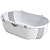 Banheira de Bebe Dobravel Compacta Kiddo Flap Cinza Unissex - Imagem 1
