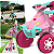 Carrinho de Passeio e Pedal Infantil Bandeirante Smart Quad Rosa - Imagem 4