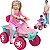 Carrinho de Passeio e Pedal Infantil Bandeirante Smart Quad Rosa - Imagem 1