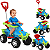 Carrinho de Passeio e Pedal Infantil Bandeirante Smart Quad Azul - Imagem 2
