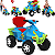 Carrinho de Passeio e Pedal Infantil Bandeirante Smart Quad Azul - Imagem 3