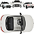 Carro Eletrico Bandeirante Mercedes Benz AMG SL63 12V CR Branco - Imagem 3