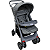Carrinho de Bebe Passeio Passear Baby Atena Reversivel Cinza - Imagem 1