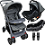 Carrinho de Bebe Bebe Conforto Base Passear Baby Atena Cinza - Imagem 1