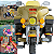 Carrinho de Passeio e Pedal Calesita Moto Street Classic Dourada - Imagem 4