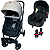 Carrinho de Bebe Bebe Conforto Passear Baby Jupiter 3 em 1 Caqui - Imagem 1