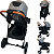 Carrinho de Bebe com Bebe Conforto Base Passear Baby Apolo Cinza - Imagem 2
