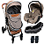 Carrinho de Bebe Bebe Conforto Base Passear Baby Ares Marrom - Imagem 1