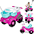 Carrinho de Passeio e Pedal Calesita Velocita Classic Rosa - Imagem 2
