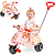 Carrinho de Passeio e Pedal Calesita Vespita Amalfi - Imagem 1