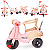 Carrinho de Passeio e Pedal Calesita Vespita Amalfi - Imagem 3