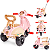 Carrinho de Passeio e Pedal Calesita Vespita Amalfi - Imagem 2