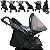 Carrinho Bebe Conforto Cinza Base Galzerano Maranello III Preto Cinza - Imagem 3