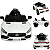 Carro Elétrico Bang Toys Striker X9 Branco com Controle Remoto - Imagem 2