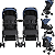 Carrinho Kiddo para Gemeos com 2 Bebe Conforto Mascote Marinho - Imagem 2
