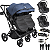Carrinho Kiddo de Gemeos 2 Bebe Conforto 2 Base ISOFIX Vox II Marinho - Imagem 1