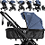 Carrinho Kiddo para Gemeos com 2 Bebe Conforto 2 Base Vox II Marinho - Imagem 3