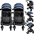 Carrinho Kiddo para Gemeos com 2 Bebe Conforto 2 Base Vox II Marinho - Imagem 2