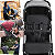 Carrinho Kiddo para Gemeos com Bebe Conforto Mascote Grafite - Imagem 4