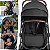 Carrinho Kiddo Gemeos com 2 Bebe Conforto 2 Base Nomad Preto - Imagem 4
