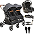 Carrinho Kiddo de Gemeos Bebe Conforto Base ISOFIX Speedy Grafite - Imagem 1