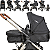 Carrinho Kiddo para Gemeos com 2 Bebe Conforto 2 Base Speedy Preto - Imagem 3