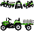 Trator Elétrico Infantil Importway Verde 12V com Carreta - Imagem 3