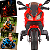 Mini Moto Eletrica Esportiva Importway Vermelha 6V Com Luzes LED - Imagem 4