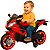 Mini Moto Eletrica Esportiva Importway Vermelha 6V Com Luzes LED - Imagem 1
