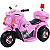 Moto Eletrica Infantil Policia Importway Motorcycle 6V Rosa - Imagem 1
