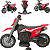 Mini Moto Cross Elétrica Infantil Importway Vermelha 6V - Imagem 3