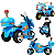 Moto Eletrica Infantil Importway Motorcycle 6V Azul - Imagem 2