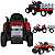 Trator Eletrico infantil Shiny toys Com Carroceria Vermelho 12V - Imagem 2