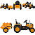 Trator Eletrico Shiny toys Com Carroceria Amarelo 12V 4.5AH - Imagem 3