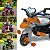 Moto Trail Infantil 2 em 1 Maral com Pedal e Empurrador Laranja - Imagem 3