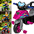 Moto Trail Infantil 2 em 1 Maral com Pedal e Empurrador Rosa - Imagem 3