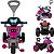 Moto Trail Infantil 2 em 1 Maral com Pedal e Empurrador Rosa - Imagem 2