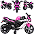 Moto Elétrica Bang Toys Infantil Aura G2  com Rodinhas Rosa 12V - Imagem 3
