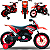 Mini Moto Elétrica Infantil Radical Bang Toys Vermelho 12V - Imagem 3