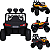 Carro Eletrico Bang Toys UTV Volt-4 Amarelo 12V Controle - Imagem 2