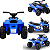 Quadriciclo Elétrico Bang Toys Infantil Astro Azul 6V - Imagem 2