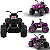 Quadriciclo Elétrico Infantil Bang Toys Bravo G4 Rosa 12V - Imagem 2