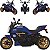 Moto Elétrica Infantil Biemme Power Trike Azul 12V - Imagem 3