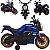 Moto Elétrica Infantil Biemme Power Duo Azul 12V - Imagem 4