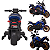 Moto Elétrica Infantil Biemme Power Duo Azul 12V - Imagem 2