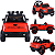 Carro Elétrico Infantil Biemme Pick-UP Ram Vermelha 12V - Imagem 2